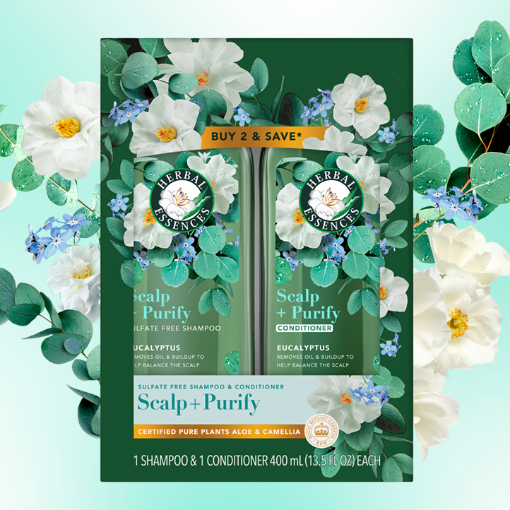 Herbal Essences Scalp + Purify Eucalyptus Shampoo & Conditioner Dual Pack
