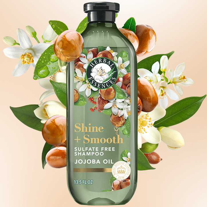 Herbal Essences Shine + Smooth Jojoba Oil Sulfate Free Shampoo